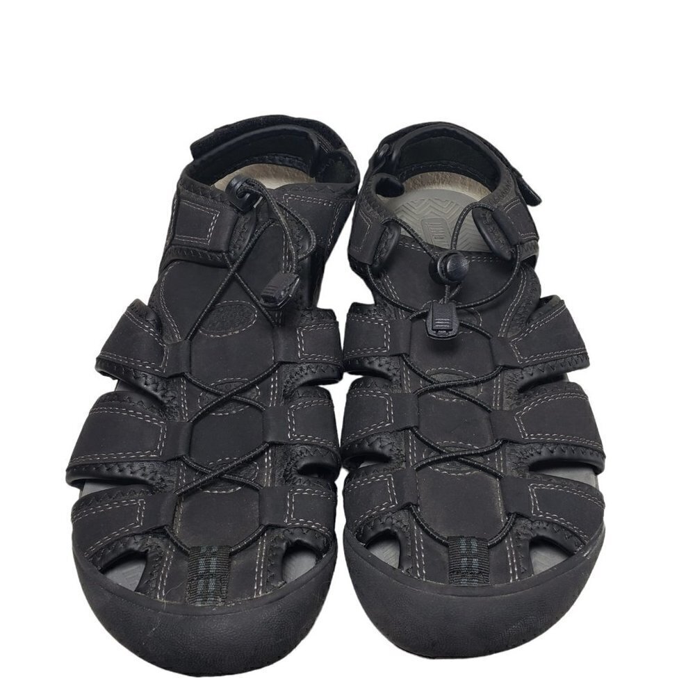Khombu Mens Black Travis Closed Toe Active Sport Sandals Water Shoes Size 12